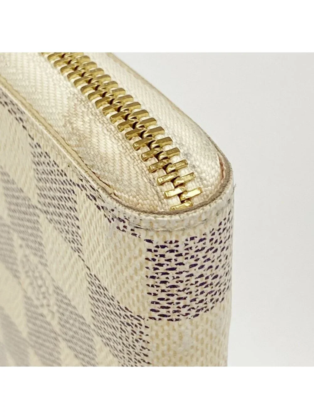 Louis Vuitton Wallet Damier Azur Portefeuille Clemence White Rose Ballerine